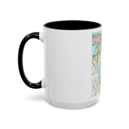 Middle East (1991) (Map) Accent Coffee Mug - Go Mug Yourself