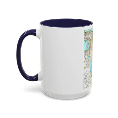 Middle East (1991) (Map) Accent Coffee Mug - Go Mug Yourself