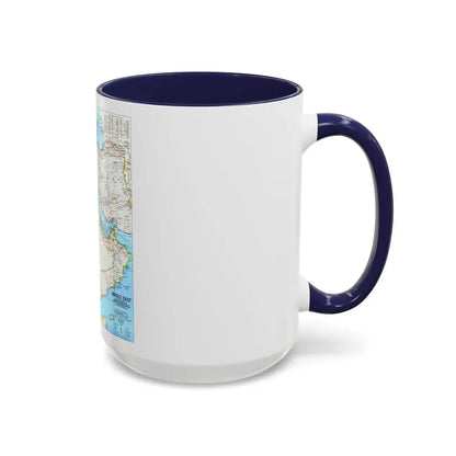 Middle East (1991) (Map) Accent Coffee Mug - Go Mug Yourself