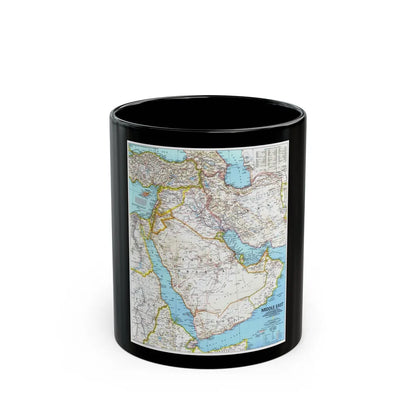 Middle East (1991) (Map) Black Coffee Mug-11oz-Go Mug Yourself