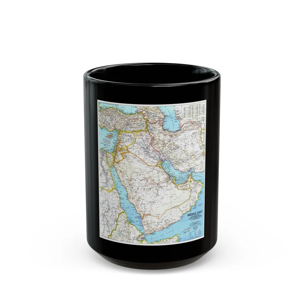 Middle East (1991) (Map) Black Coffee Mug-15oz-Go Mug Yourself