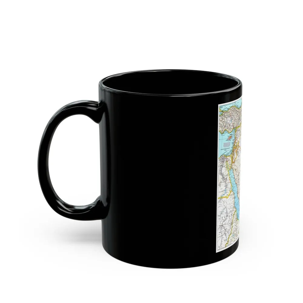 Middle East (1991) (Map) Black Coffee Mug-Go Mug Yourself