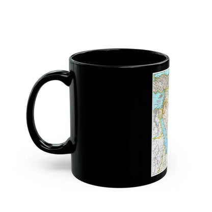 Middle East (1991) (Map) Black Coffee Mug - Go Mug Yourself