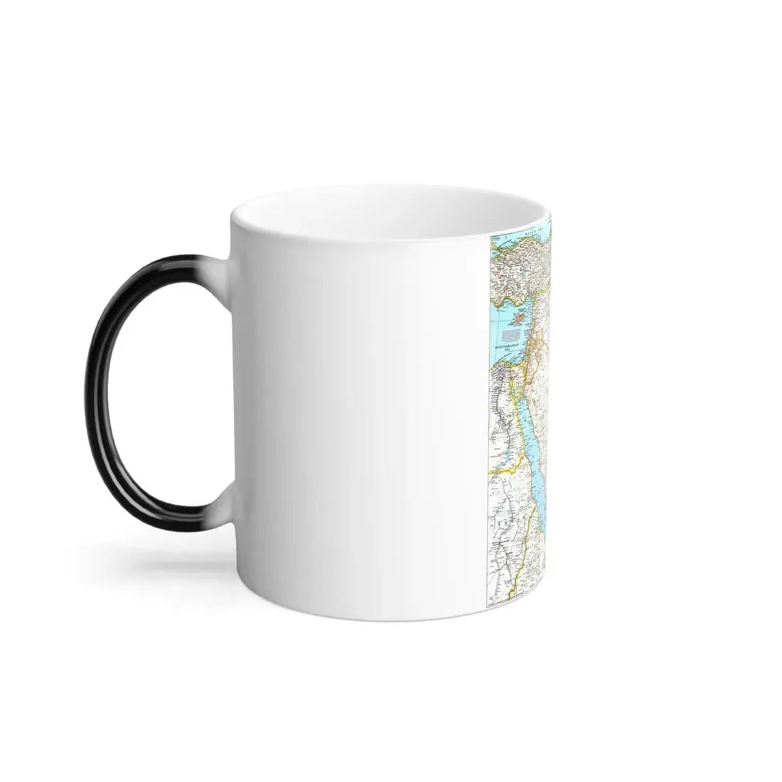 Middle East (1991) (Map) Color Changing Mug 11oz - Go Mug Yourself
