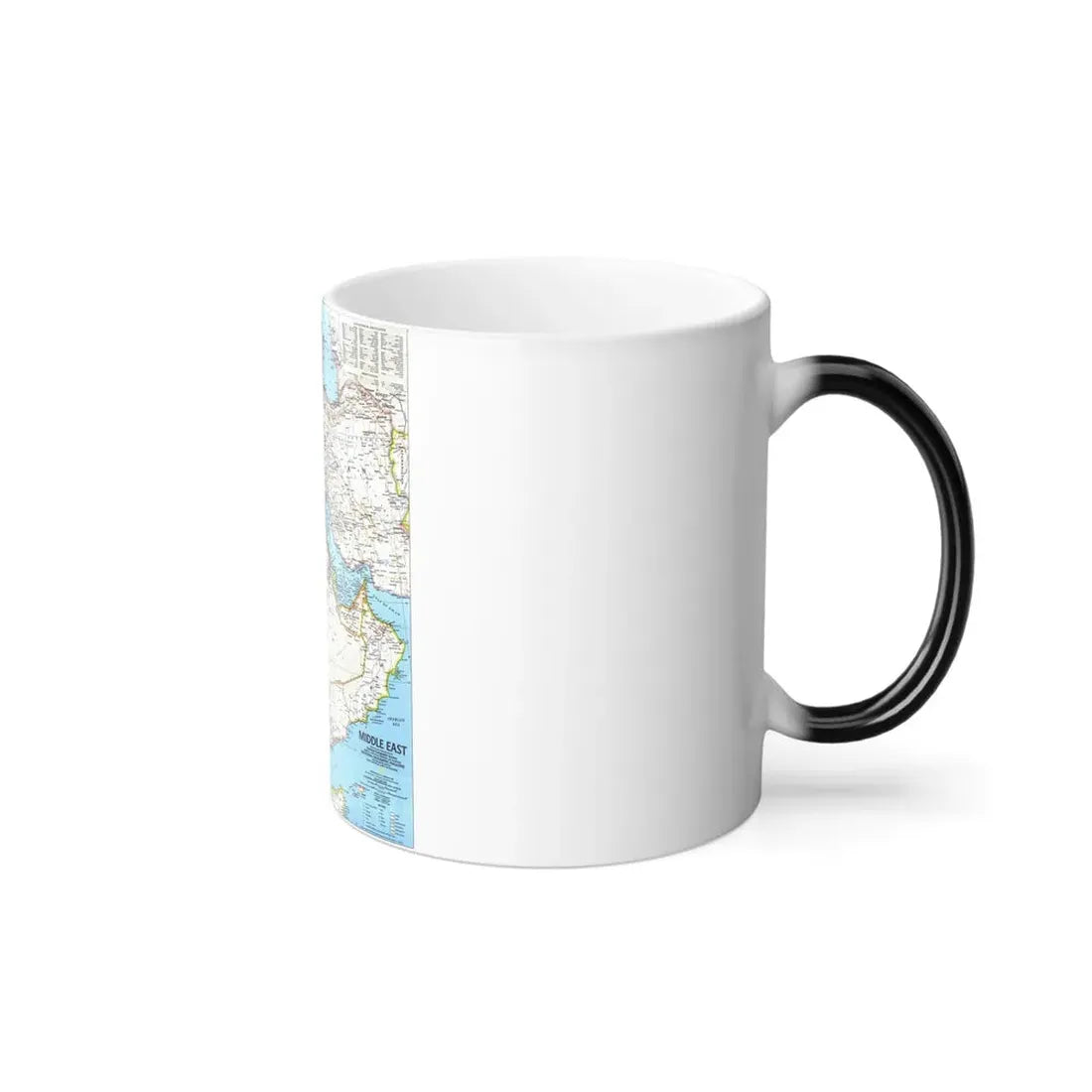 Middle East (1991) (Map) Color Changing Mug 11oz - Go Mug Yourself