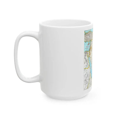 Middle East (1991) (Map) White Coffee Mug - Go Mug Yourself