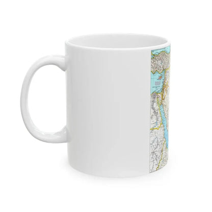 Middle East (1991) (Map) White Coffee Mug - Go Mug Yourself