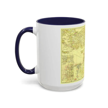 Middle East - Bible Lands and the Cradle of Western Civilization (1938) (Map) Accent Coffee Mug - Go Mug Yourself
