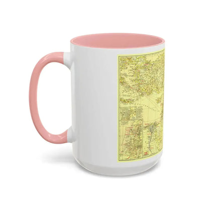 Middle East - Bible Lands and the Cradle of Western Civilization (1938) (Map) Accent Coffee Mug - Go Mug Yourself