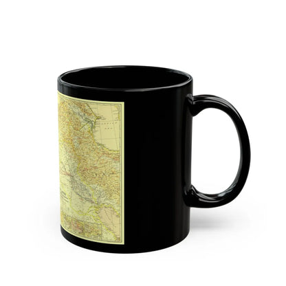 Middle East - Bible Lands and the Cradle of Western Civilization (1938) (Map) Black Coffee Mug-Go Mug Yourself