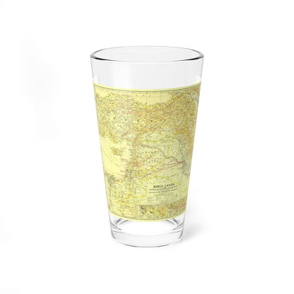 Middle East - Bible Lands and the Cradle of Western Civilization (1938) (Map) Pint Glass 16oz-16oz-Go Mug Yourself