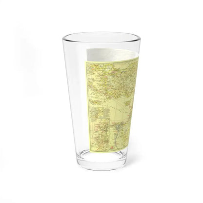 Middle East - Bible Lands and the Cradle of Western Civilization (1938) (Map) Pint Glass 16oz - Go Mug Yourself
