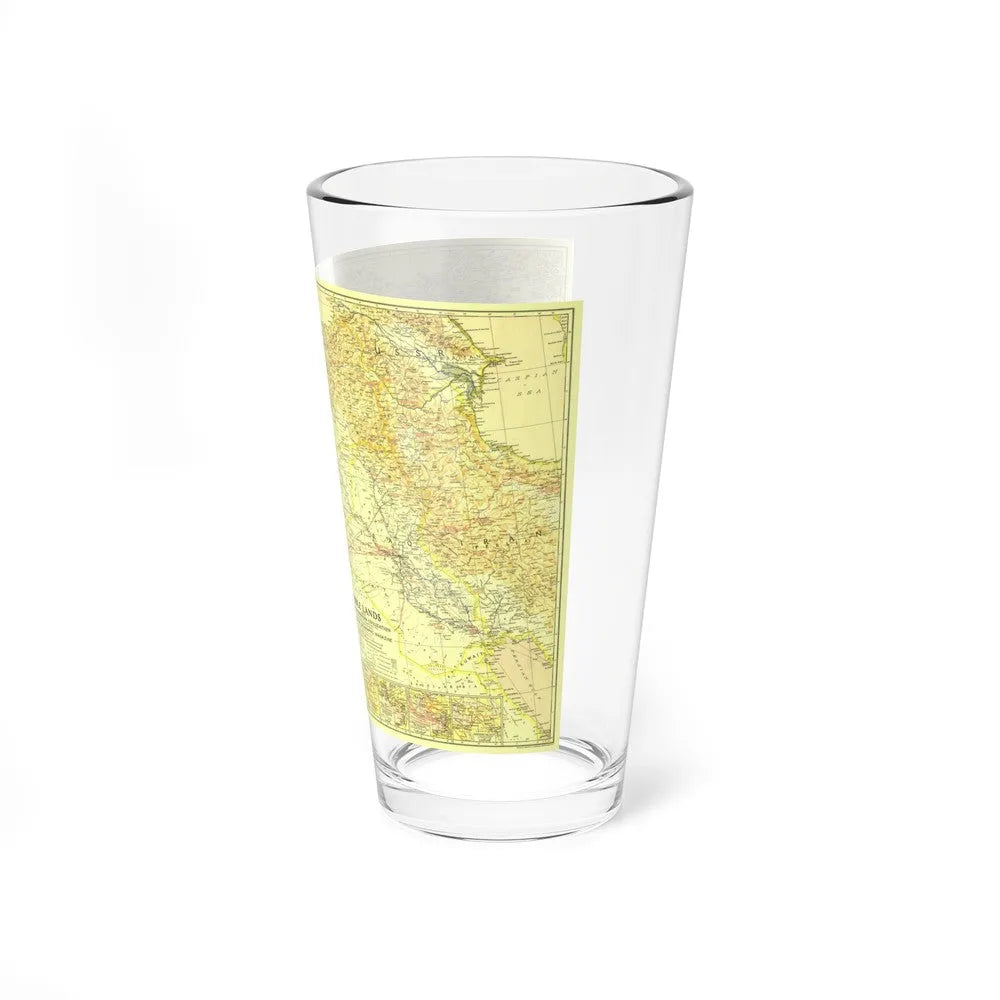 Middle East - Bible Lands and the Cradle of Western Civilization (1938) (Map) Pint Glass 16oz-Go Mug Yourself