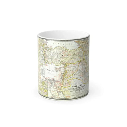 Middle East - Bible Lands and the Cradle of Western Civilization (1946) (Map) Color Changing Mug 11oz Default Title - Go Mug Yourself