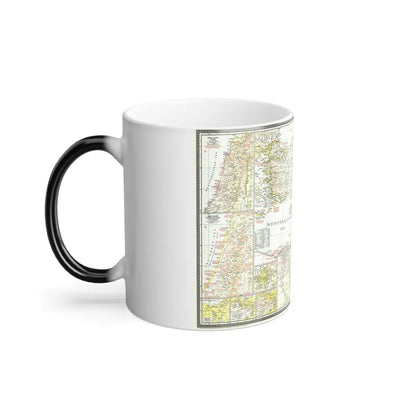 Middle East - Bible Lands and the Cradle of Western Civilization (1946) (Map) Color Changing Mug 11oz-Go Mug Yourself