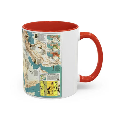 Middle East - Early Civilizations (1978) (Map) Accent Coffee Mug - Go Mug Yourself