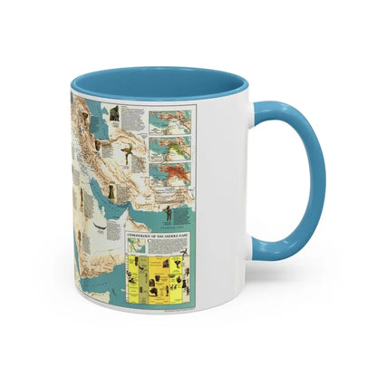 Middle East - Early Civilizations (1978) (Map) Accent Coffee Mug - Go Mug Yourself