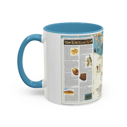 Middle East - Early Civilizations (1978) (Map) Accent Coffee Mug - Go Mug Yourself