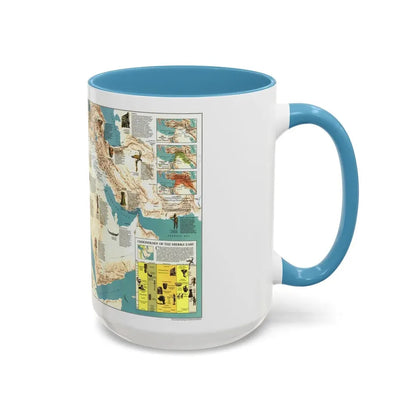 Middle East - Early Civilizations (1978) (Map) Accent Coffee Mug - Go Mug Yourself
