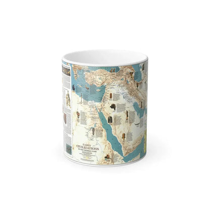 Middle East - Early Civilizations (1978) (Map) Color Changing Mug 11oz Default Title 11oz - Go Mug Yourself
