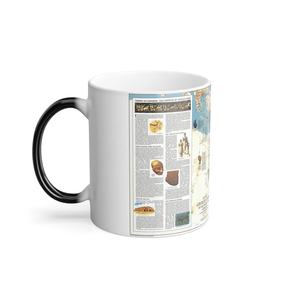 Middle East - Early Civilizations (1978) (Map) Color Changing Mug 11oz-Go Mug Yourself