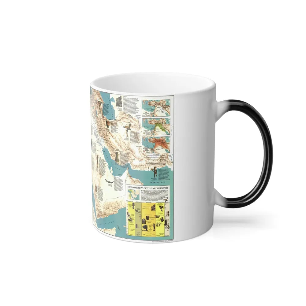 Middle East - Early Civilizations (1978) (Map) Color Changing Mug 11oz-Go Mug Yourself