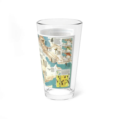 Middle East - Early Civilizations (1978) (Map) Pint Glass 16oz-Go Mug Yourself