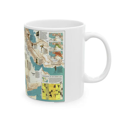 Middle East - Early Civilizations (1978) (Map) White Coffee Mug-Go Mug Yourself