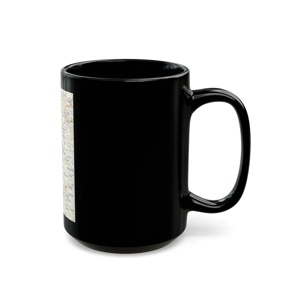 Middle East - Holy Land 1 (1989) (Map) Black Coffee Mug-Go Mug Yourself