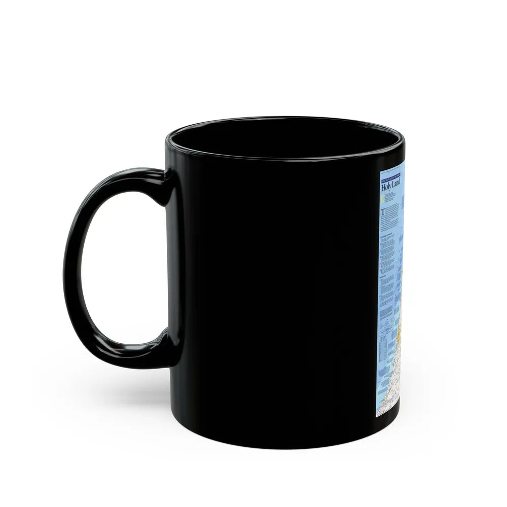 Middle East - Holy Land 1 (1989) (Map) Black Coffee Mug-Go Mug Yourself