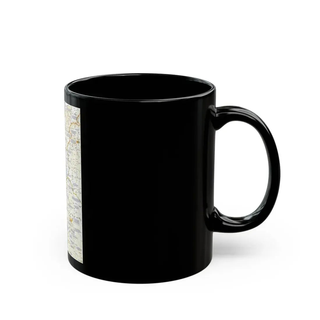 Middle East - Holy Land 1 (1989) (Map) Black Coffee Mug - Go Mug Yourself