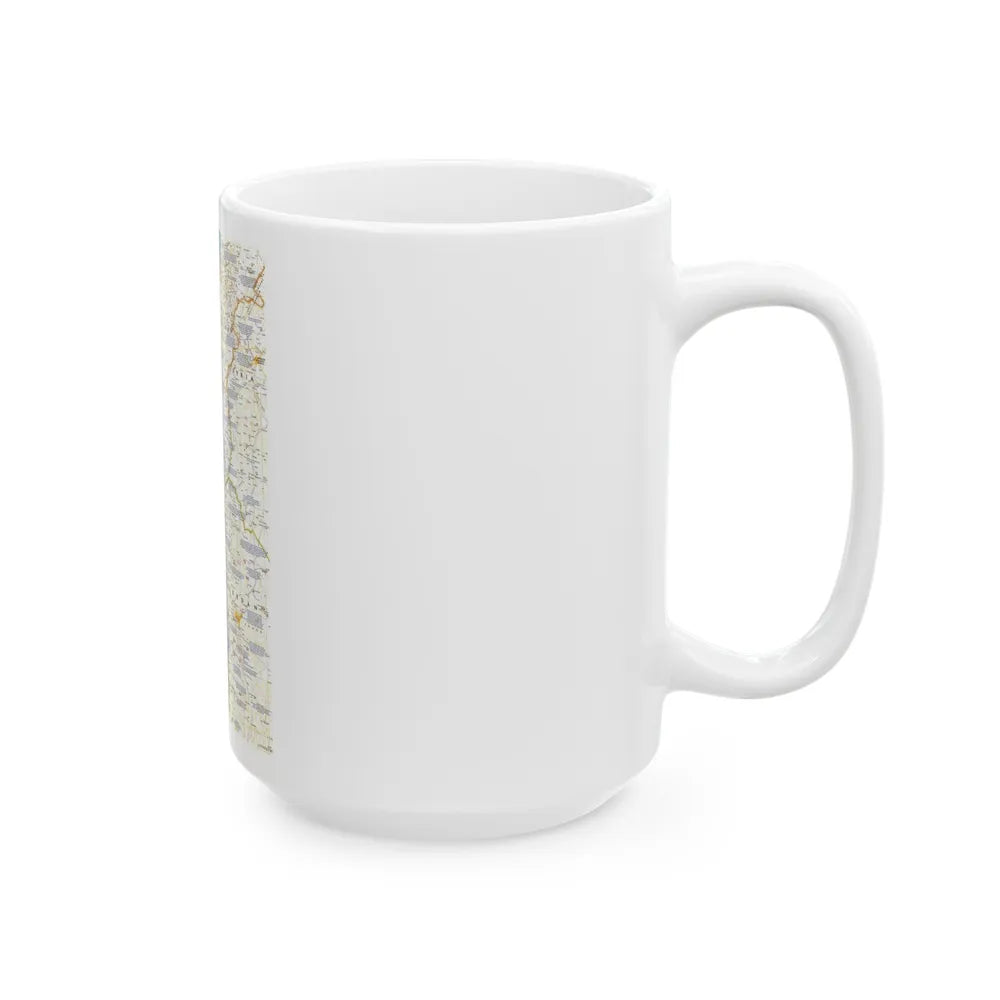 Middle East - Holy Land 1 (1989) (Map) White Coffee Mug-Go Mug Yourself