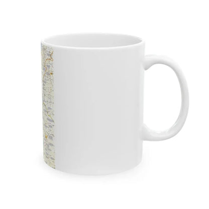 Middle East - Holy Land 1 (1989) (Map) White Coffee Mug - Go Mug Yourself