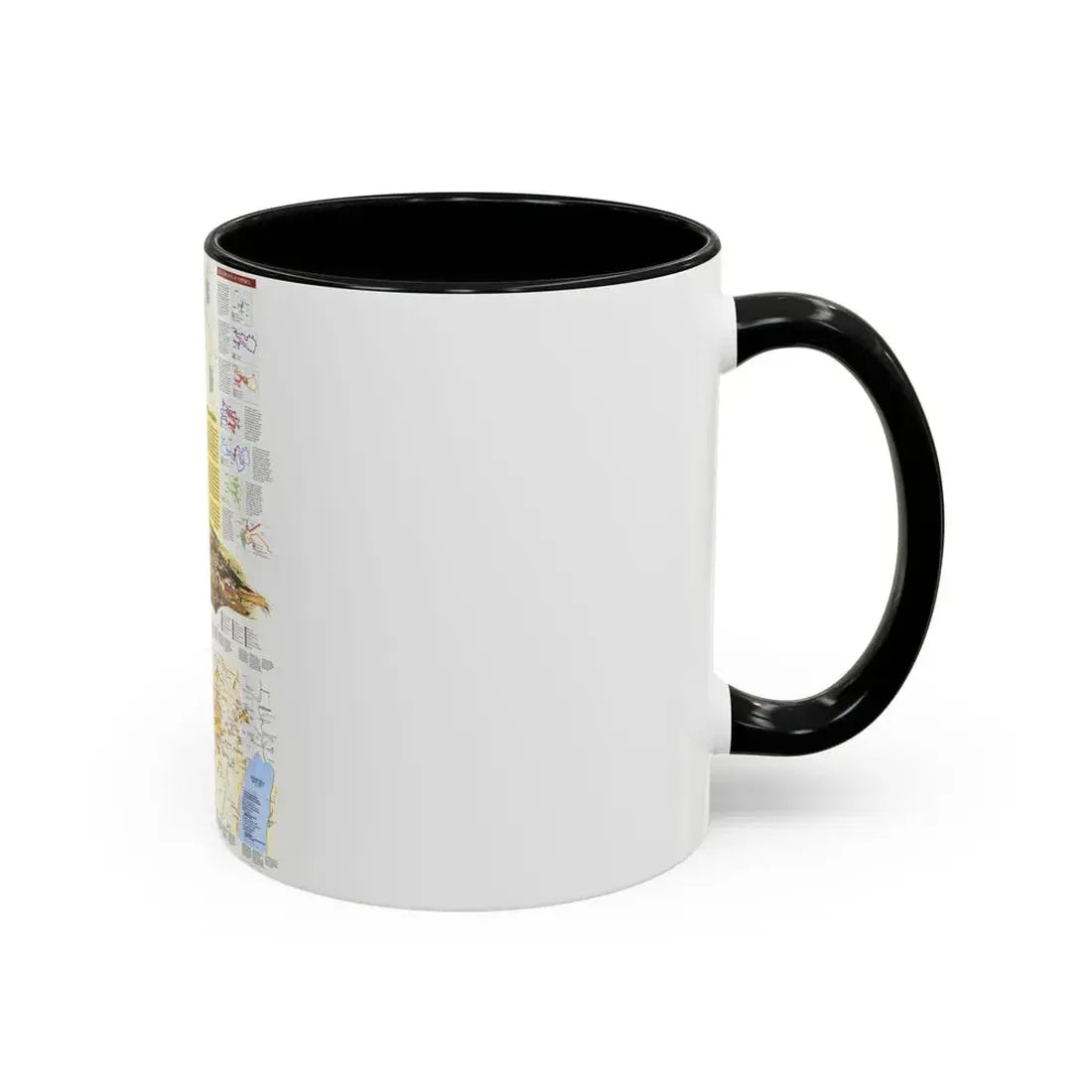 Middle East - Holy Land 2 (1989) (Map) Accent Coffee Mug - Go Mug Yourself