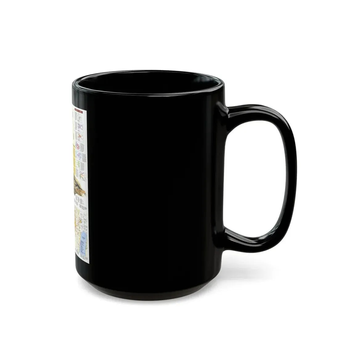 Middle East - Holy Land 2 (1989) (Map) Black Coffee Mug - Go Mug Yourself