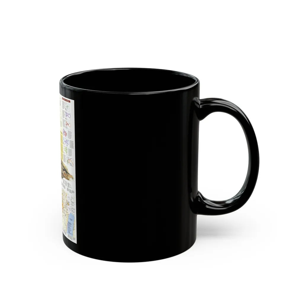 Middle East - Holy Land 2 (1989) (Map) Black Coffee Mug-Go Mug Yourself