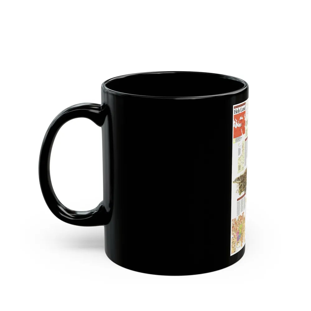 Middle East - Holy Land 2 (1989) (Map) Black Coffee Mug-Go Mug Yourself