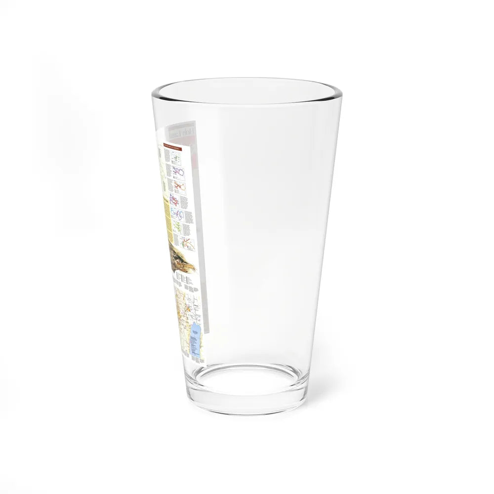 Middle East - Holy Land 2 (1989) (Map) Pint Glass 16oz-Go Mug Yourself