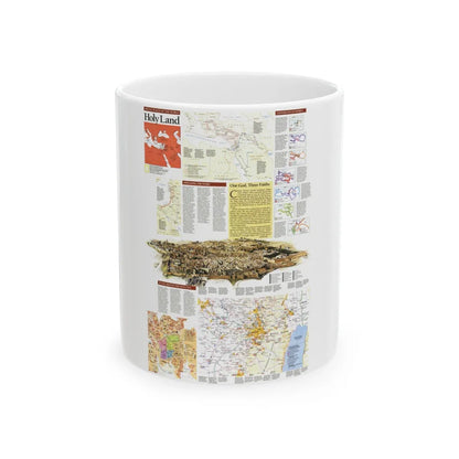 Middle East - Holy Land 2 (1989) (Map) White Coffee Mug-11oz-Go Mug Yourself