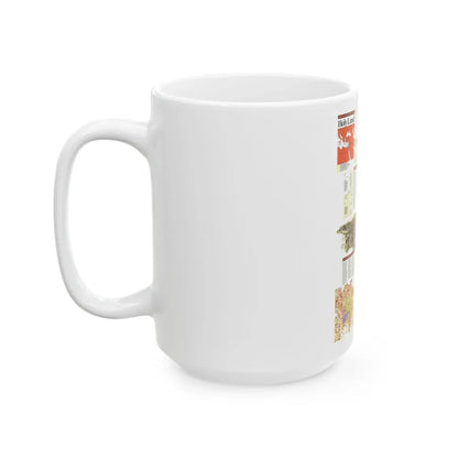 Middle East - Holy Land 2 (1989) (Map) White Coffee Mug - Go Mug Yourself