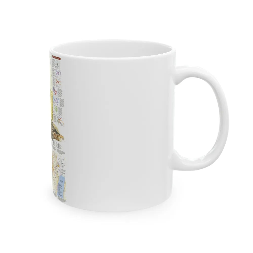 Middle East - Holy Land 2 (1989) (Map) White Coffee Mug-Go Mug Yourself