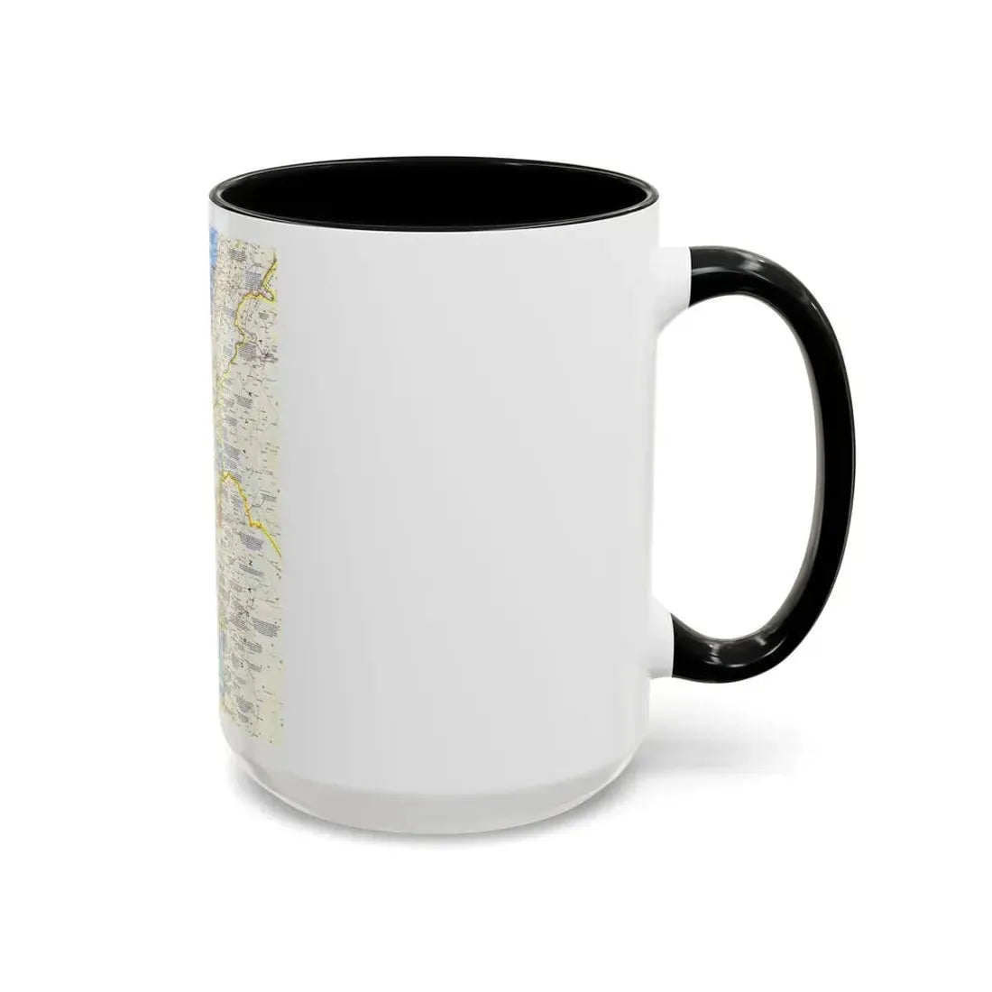 Middle East - Holy Land Today (1963) (Map) Accent Coffee Mug - Go Mug Yourself