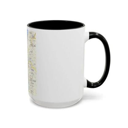 Middle East - Holy Land Today (1963) (Map) Accent Coffee Mug - Go Mug Yourself