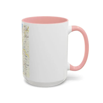 Middle East - Holy Land Today (1963) (Map) Accent Coffee Mug - Go Mug Yourself