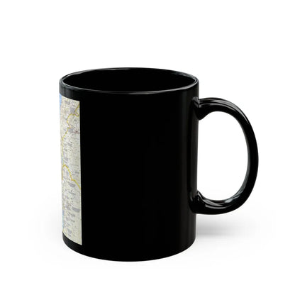 Middle East - Holy Land Today (1963) (Map) Black Coffee Mug-Go Mug Yourself