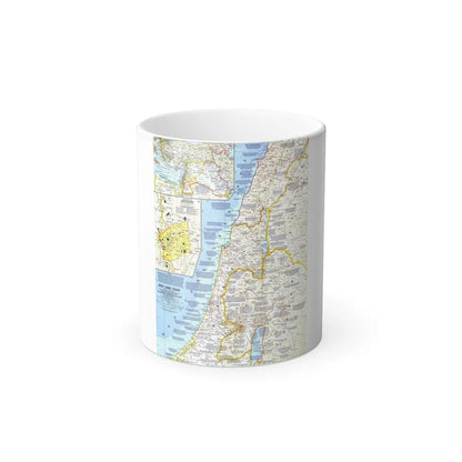 Middle East - Holy Land Today (1963) (Map) Color Changing Mug 11oz-Go Mug Yourself