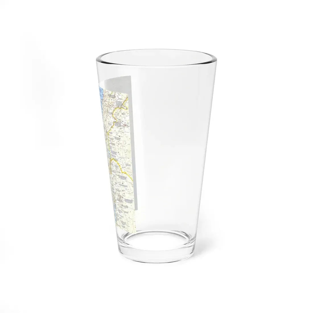 Middle East - Holy Land Today (1963) (Map) Pint Glass 16oz - Go Mug Yourself