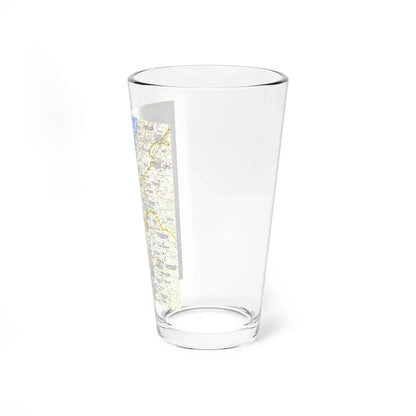 Middle East - Holy Land Today (1963) (Map) Pint Glass 16oz - Go Mug Yourself