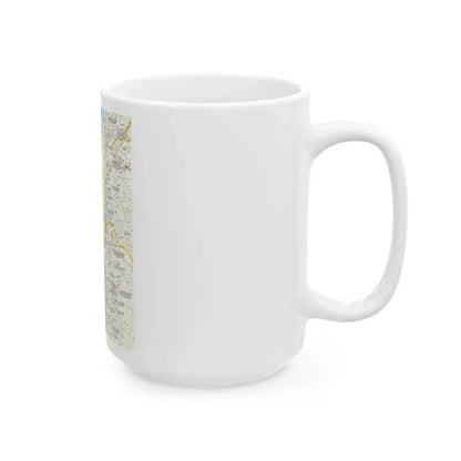 Middle East - Holy Land Today (1963) (Map) White Coffee Mug - Go Mug Yourself