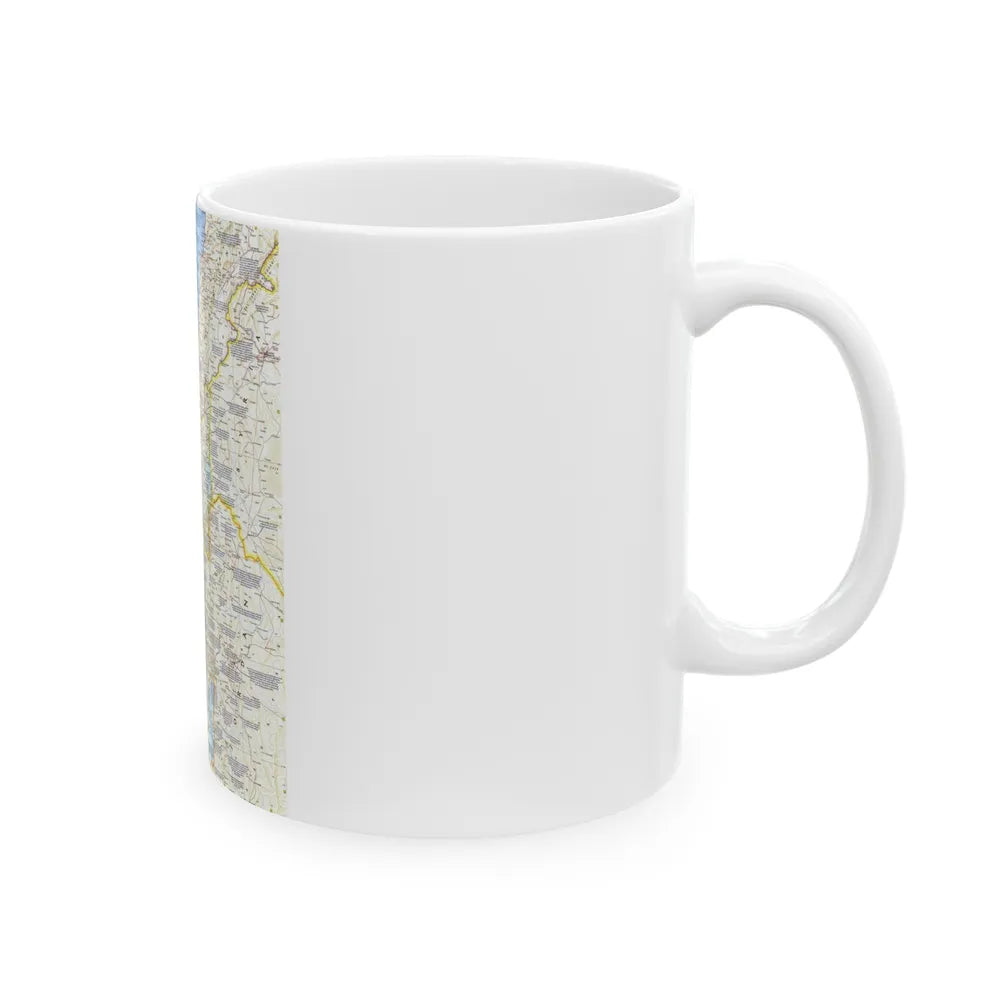 Middle East - Holy Land Today (1963) (Map) White Coffee Mug-Go Mug Yourself